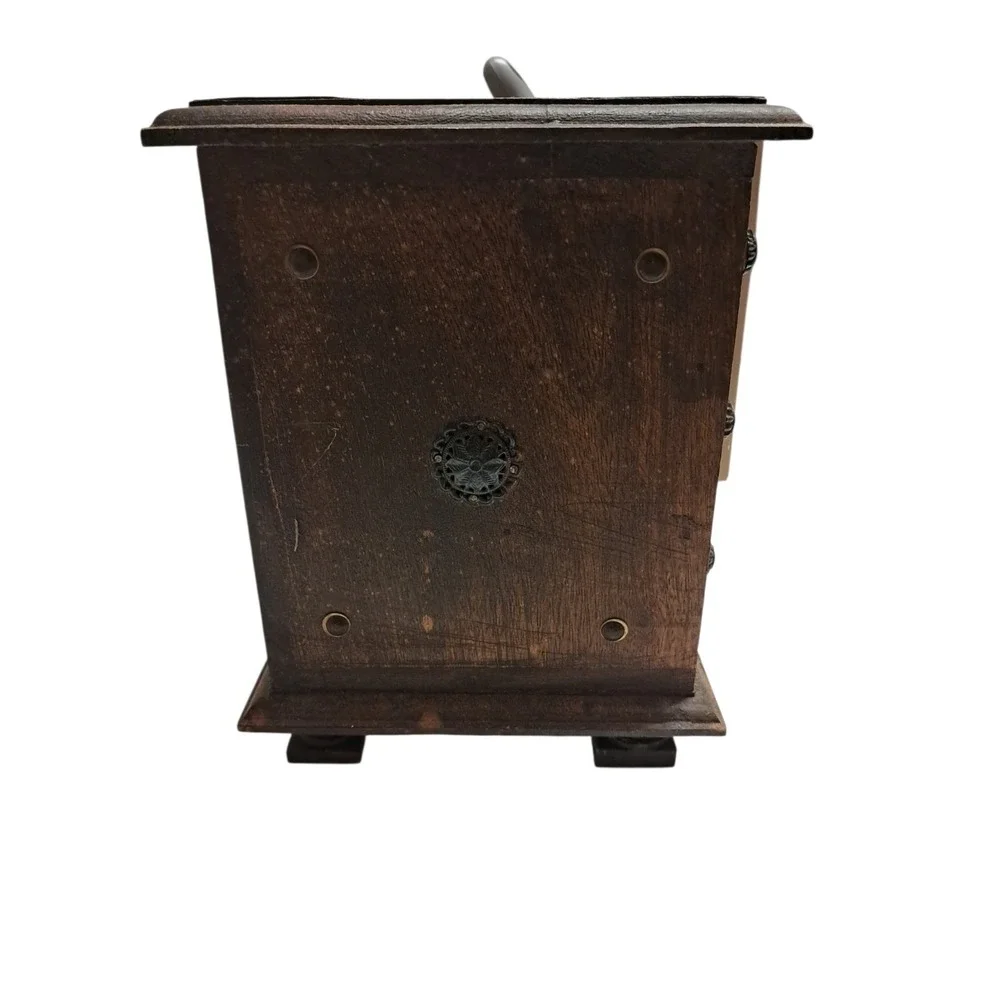 Antique‎ Vintage Heavy Wooden 9 Drawer Spice Cabinet Apothecary Chest